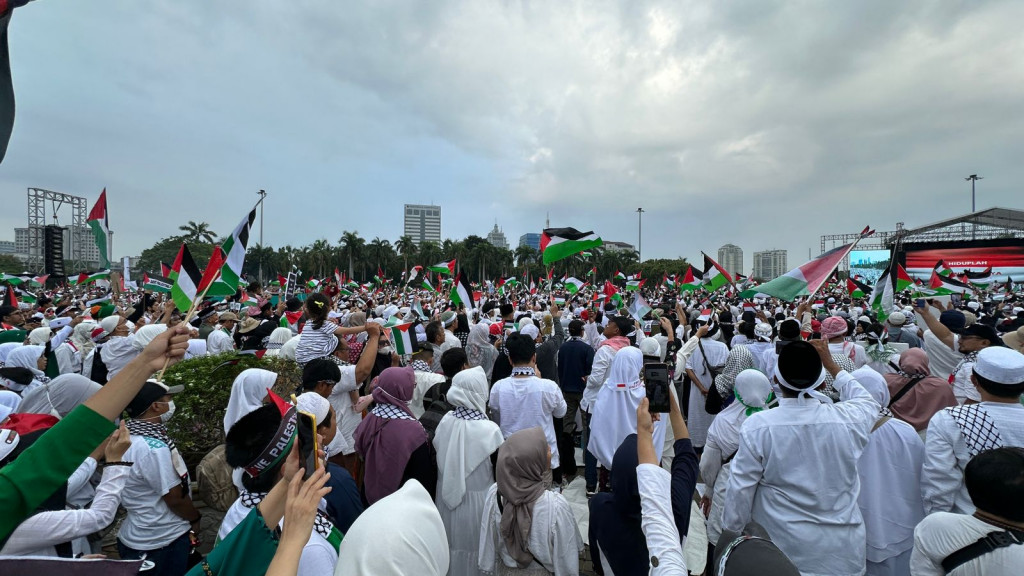 Anies Menyuarakan Aksi Bela Palestina dengan Semangat Tinggi, Menegaskan Kita Tidak Pernah Menjadi Penonton dalam Tragedi Ini