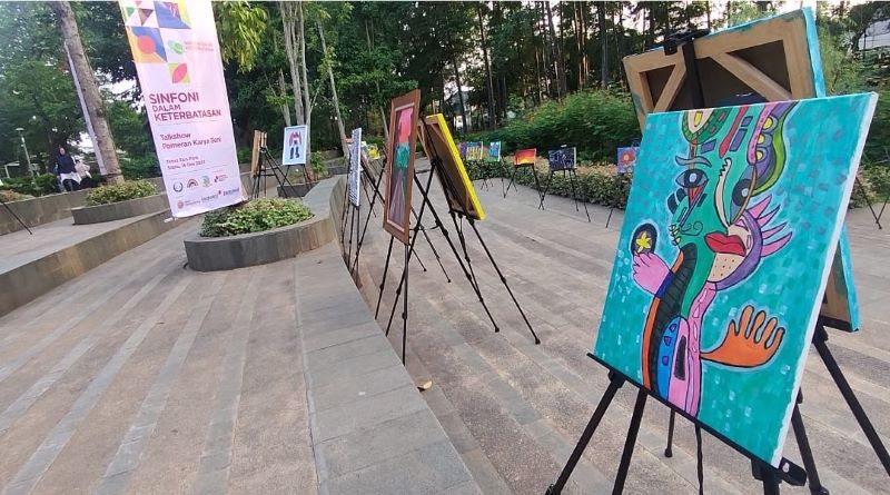 Karya Seni Anak Berkebutuhan Khusus Mempercantik Tebet Eco Park