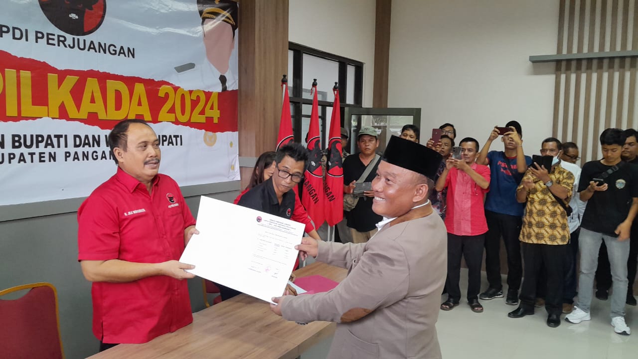 Dadang Solhat Ditetapkan Sebagai Calon Bupati Pangandaran 2024 dari PDIP